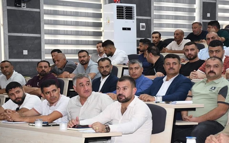 مشاركة كلية التربية الاساسية شعبة المتابعه في دورة الحصانة الامنية والحس الامني في جامعة الموصل